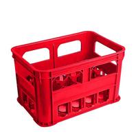 Plastikinis gėrimų laikymo krepšys red