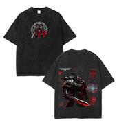 Warhammer 40K Kosminis Jūreivis Žaidėjas Anime Vintažinis Grafinis Marškinėlis 2XL black