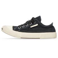 Balenciaga Paris Low Top Sneakers 'Black Destroyed Cotton And White Rubber' Women's 688757W3RC21090 35