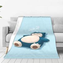 Pokemon Snorlax flanelinis pledas žiemai super šiltas patalynės užtiesalas vaikams lauko raštas lovatiesė sofos lovos užvalkalas 30x40in