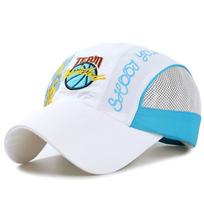 Kids Cap Baseball Cap Pattern Summer Snapback Kids Boys Girls Children' Cap Mesh Cap KTB 52-54cm balta