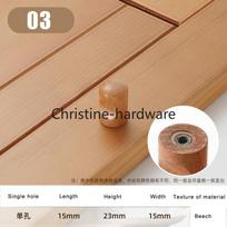 1pcs Cabinet Solid Wood Handles Nordic Beech Wardrobe Knobs Kitchen Cupboard Handle Drawer Dresser Door Pulls Furniture Hardware