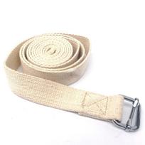 3m Yoga D-Ring Belt Stretch Strap Figure Waist Leg Resistance Fitness Band Fitness Gym Rope Design Figure Waist Leg Training Equipment smėlis