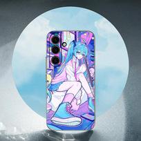 For Samsung Hatsune M-Miku Galaxy S24 S23 Ultra S22 S21 Plus S20 Black Soft Silicone Protective Case SamsungS25
