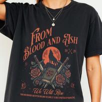 From Blood and Ash FBAA Merch Poppy  Casteel Bookish Gift RoUnisextasy Book Lover Shirt Womens Tshirt 4XL black
