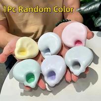 6cm/2,36 colio Squishies Streso kamuoliukai Vaivorykštės lipnus kamuoliukas Formuojamas vakuuminis streso kamuoliukas Rankų darbo minkomas Fidget žaislas Party dovanėlės