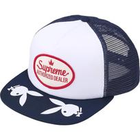 Supreme x Playboy Mesh Back 5-Panel Navy One-Size white