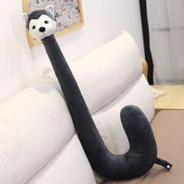 Multifunctional Funny Animal Plush Neck Pillow Phone Holder U-Shaped Lazy Bracket Hands-Free Stand For Watching Tv Travel Use 82cm white