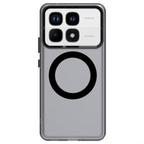 Skirta Xiaomi 14T dėklas Skirta Xiaomi 14 14T Pro 14 Ultra Dangtelis Pusiau permatoma Saldainių spalvos Matinis Magnetinis Atsparus smūgiams Apsauginis Bamperis For Xiaomi 14 raudona