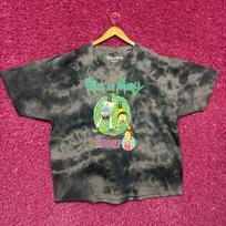 Rick and Morty With Summer tie dye tshirt S black