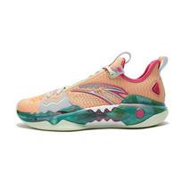 Anta Shock Wave 5 Pro Low top Nitrogen Technology Basketball Shoes Men's Peach Orange Sneakers 112421111-1 39