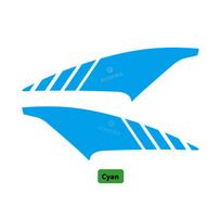 POSFIRA Motociklo Priekinio Sparno Lipdukai Vinilinė Decal Honda CB650R CB 650R 650 R 2025 2024   -2026 Priedai CB650R-Cyan
