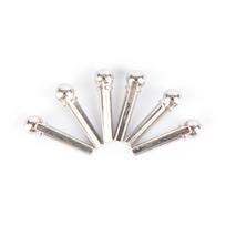 6Pcs Metal Bridge Pin Folk Acoustic Guitar String Pin Peg Nail Silver/Gold Color sidabras