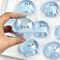 Taba Squishy Jellyfish Fidget Toy, Anxiety Stress Relief Sensory Toy, Cute Desk Decor for Adults & Kids
