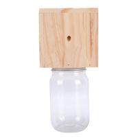 Wood Bee Trap Weather Proof Effective Hanging Bee Catcher for Eaves Balconies Terraces