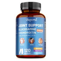 Glucosamine HCl, chondroitin sulfate, and hyaluronic acid to support joint health, mobility, and cartilage - Non-GMO. 120