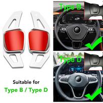 Shift Paddle For Volkswagen VW Tiguan Jetta MK6 Golf 7 Alltrack MK7 Passat B8 Variant Car Steering Wheel DSG Shifter Extension sidabras