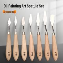 Wei Zhuang Beech Wood Palette Knife Set for Oil Painting Standard