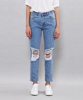 DR.DENIM Pepper-One Light Retro Ribbed 27 gray