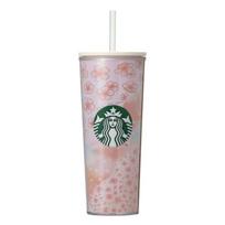 Starbucks SAKURA 2025 Cold Cup Tumbler Layered 414ml Coffee Pink Gift Water Bottle