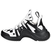 LOUIS VUITTON Archlight Low top Athletic Shoes Women's Black Zebra Print 1A67EC 35