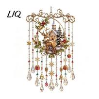 Atpalaiduojantis vėjo varpelių garsas namams, Kalėdinis varpelis, Akrilinis saulės gaudytojas lauko sodui, terasai, Elegantiškos dekoracijos, Festivalių dekoras, Kabinamas kieme 20cm E