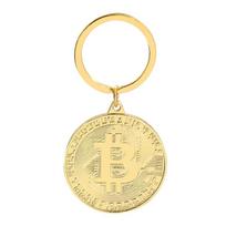 Bitcoins Commemorative Coins Keychain Collectible Gift For Crypto Enthusiasts Stylish Metal Designs Accessory auksas