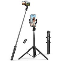 Selfie stick, telescopic pole for phone with stand and Bluetooth remote control, 15m black