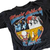 Vintage Black Sabbath and Blue Oyster Cult 1980 Tour Black Unisex Shirt WA1791 Unisex T-Shirt S