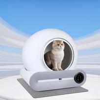 Large intelligent cat litter box T1 automatic self-cleaning closed sandbox cat toilet application controls pet supplies 480*516*505mm balta