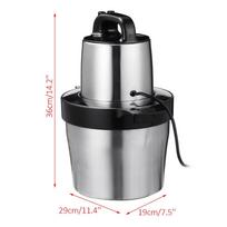 1800W 6L Chopper 2Speed 4Blades Auto Food Mixer blender Kitchen Cooking Stainless Steel Electric Mincer Meat Grinders