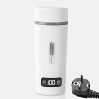 Nešiojamas elektrinis virdulys verdančiam vandeniui 300 W 350 ml Nerūdijančio plieno, apsaugantis nuo išsiliejimo EU Plug violetinė