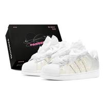 Adidas Originals SUPERSTAR Skateboard Shoes Women's Low Top White JQ4098(TeamS2-S-BOX) 38