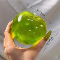 Green Squishy Apple Stress Ball Fidget Sensory Toy For Slow Rising Squeeze Toy For Kids Adults Decompression Gift