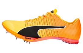 PUMA EvoSPEED Slip Resistant Abrasion Resistant Low top Sprint Running Shoes Men's Orange Black 378949-01 41
