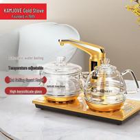 KAMJOVE Smart Glass Electric Tea Kettle CN plug (adapter included) white