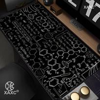 Hot Sell Science Formula Mouse Pad Desk Cute Math Cushion Extended Gaming Keyboard Mats Large Gamer Non-Slip Mausepad XAXC 40cmx90cm(15.7x35.4inch) black