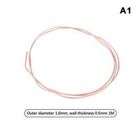 1 metras minkšto varinio vamzdelio ritė Išorinis skersmuo 1,6–5,0 mm Vidinis skersmuo 0,5–1,0 mm Gryno vario vielos vamzdelis Oro kondicionieriaus aušinimo „pasidaryk pats“ amatai A1