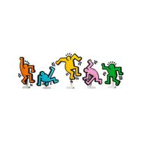 Lego Keith Haring Dancing Figures ONE SIZE įvairiaspalvis