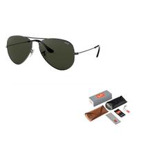 Ray-Ban Metal Round Frame Grey Aviator Sunglasses for Men 58 žalia