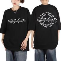 Ateez New Album The World Ep Fin Will Graphic T Shirts Men's Women Kpop Hip Hop Oversized T-shirts Fashion Casual Cotton T-shirt S