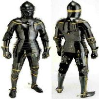 Medieval Knight Suit of Armor Combat Full Body Armor Black Knight Wearable Gift