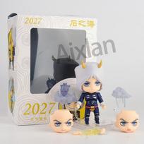 High Quality Aixlan#2027 JoJo's Bizarre Adventure Figure Weather Report Cute Edition 10cm JOJO PVC Action Figure Amine Collectible Figurine gray