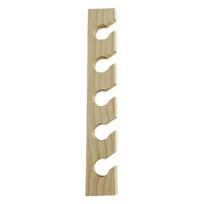 Solid Wood Wooden Hat Hanger 5 Hooks Vertical Wall Mounted Hat Rack Multipurpose Large Load Bearing Hat Display Shelf Home Decor