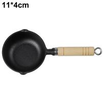 Small Iron Pan for Frying Eggs and For hot Milk with Induction Compatibility 11*4cm black