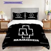 Rammstein Iconic Rock Legacy Three-piece set (1 * duvet cover + 2 * pillowcase, without core) 2D Flat Bedding set Duvet cover and pillowcase 135x200cm