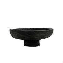 Fruit Bowl with Pedestal Matte Dark Modern for Tabletop, Dining Table,