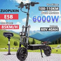 6000W 60V 50Ah 11 colių Off-Road Padangos Potynė Motoroleris Dvigubi Varikliai Nuimama Sėdynė Hidraulinė Amortizacija Sulankstomas Elektrinis Motoroleris