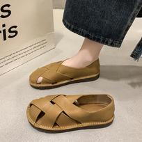 Fashion New Women Shoes Sandals Flats Low Heel Sneakers Casual Gladiator Barefoot Loafers Slip-on Summer Spring Comfortable on Promotion 35