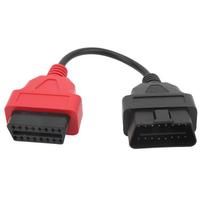 OBD2 skenerio adapterio kabelis raudonas SRS diagnostikos kabelis pakaitalas Fiat EcuScan red